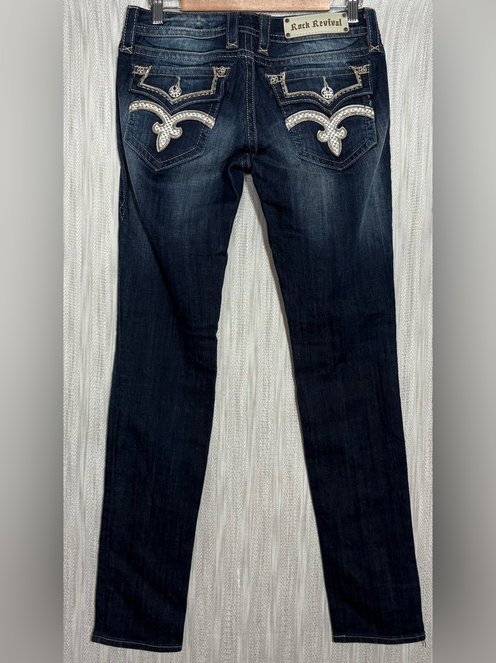 Rock Revival Women's Dark Blue Skinny Jeans - Picture 2 of 4